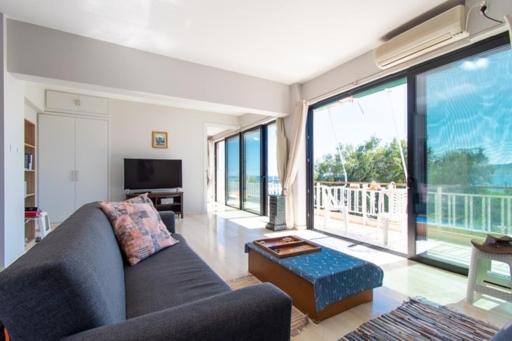 Lavish & Spacious Apt With Stunning Seaview, 10 Min Ath Airport Artemida  Exteriör bild