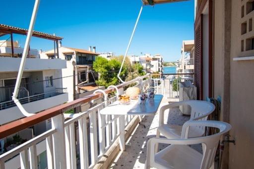 Lavish & Spacious Apt With Stunning Seaview, 10 Min Ath Airport Artemida  Exteriör bild